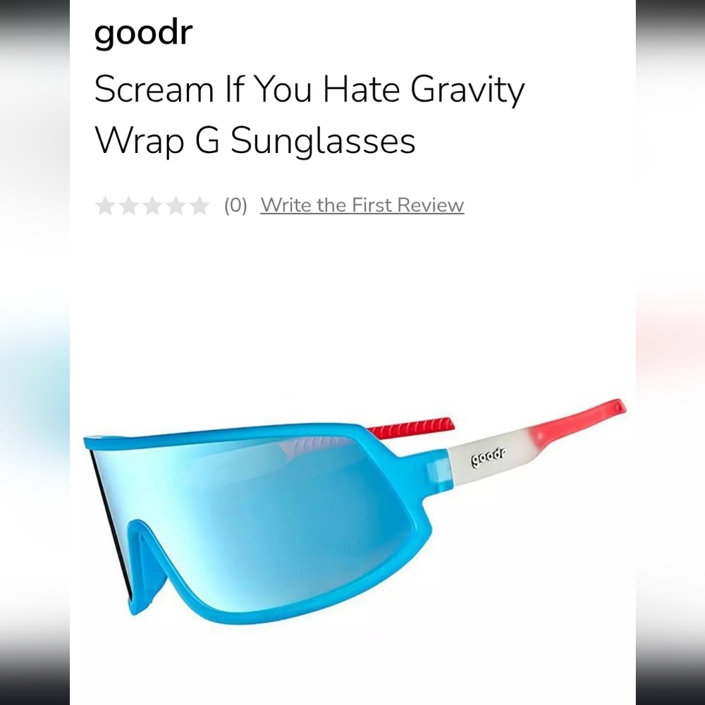 goodr SCREAM IF YOU HATE GRAVITY Wrap Sunglasses